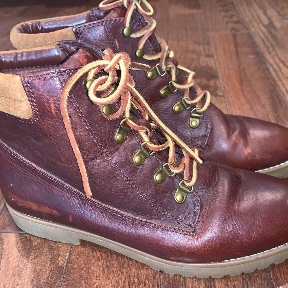Polo Ralph Lauren Ranger Leather Workboot Women’s‎ 9B | Brown Lace-Up Boots
